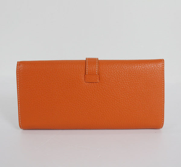 Hermes Wallet H514 Wallet Lambskin Orange