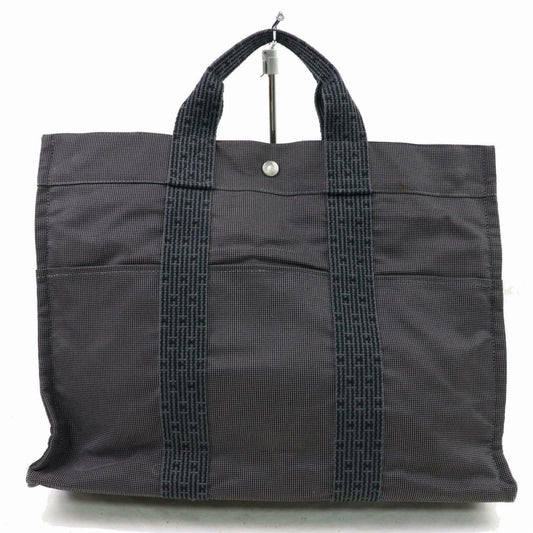 Indistinguishable  Hermes Tote Bag Gray Canvas (SHC1-14686)