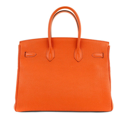 Hermes 35cm Orange Togo Birkin w/ Gold Hardware