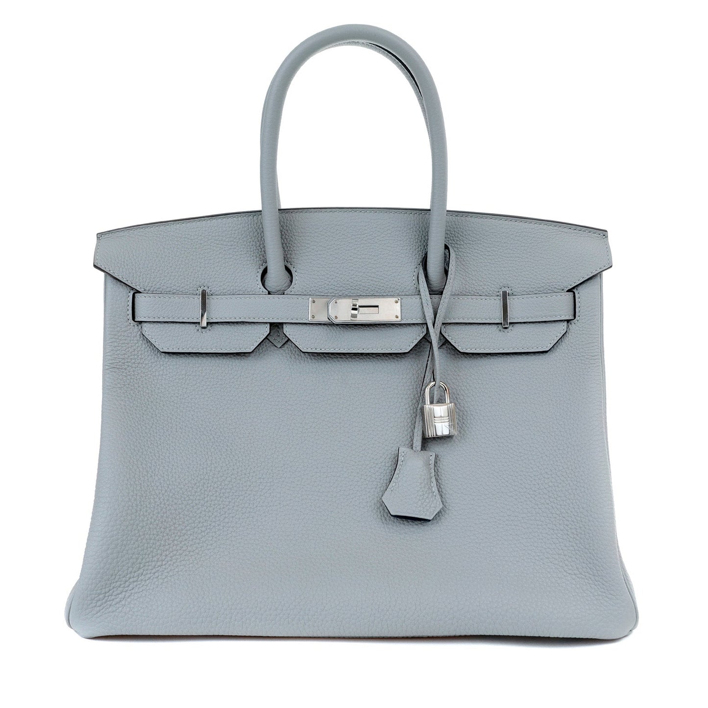 Hermes 35cm Gris Asphalt Togo Birkin w/ Palladium