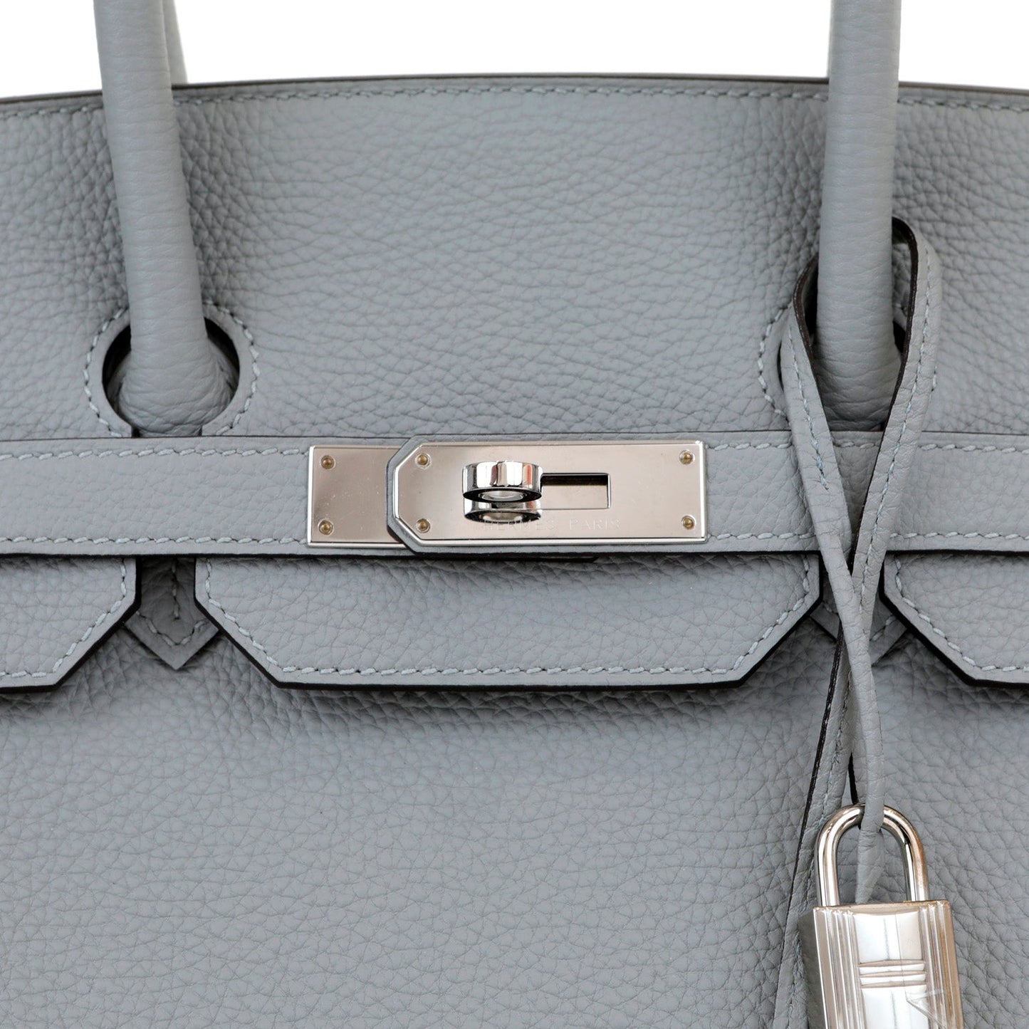 Hermes 35cm Gris Asphalt Togo Birkin w/ Palladium