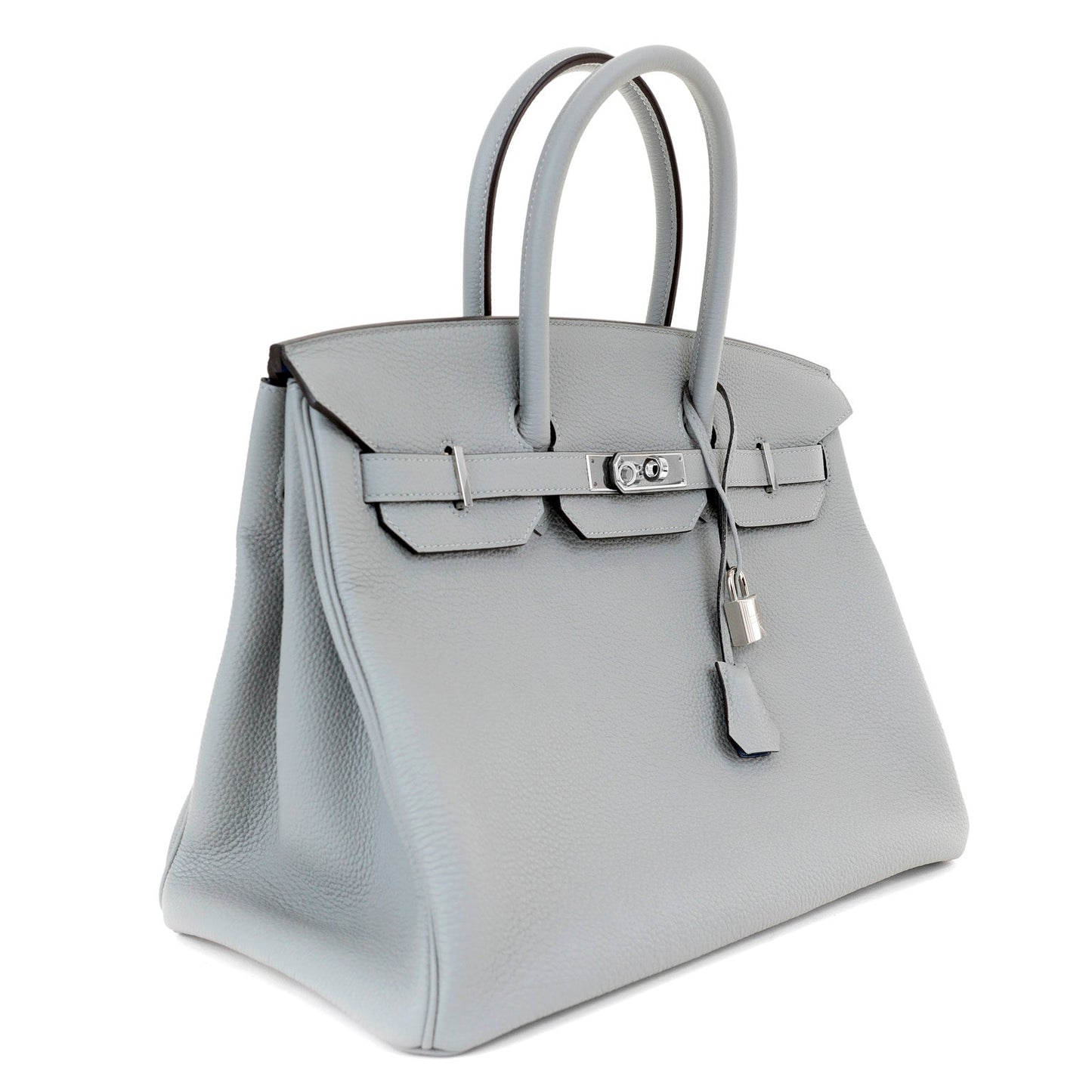 Hermes 35cm Gris Asphalt Togo Birkin w/ Palladium