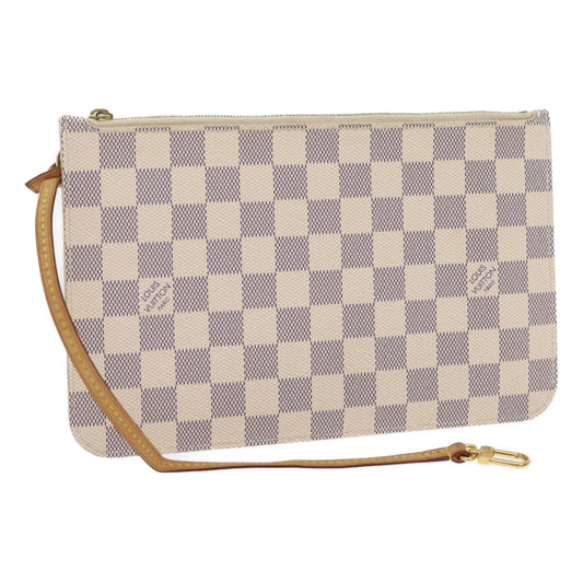 LOUIS VUITTON Damier Azur Neverfull MM Pouch  41566