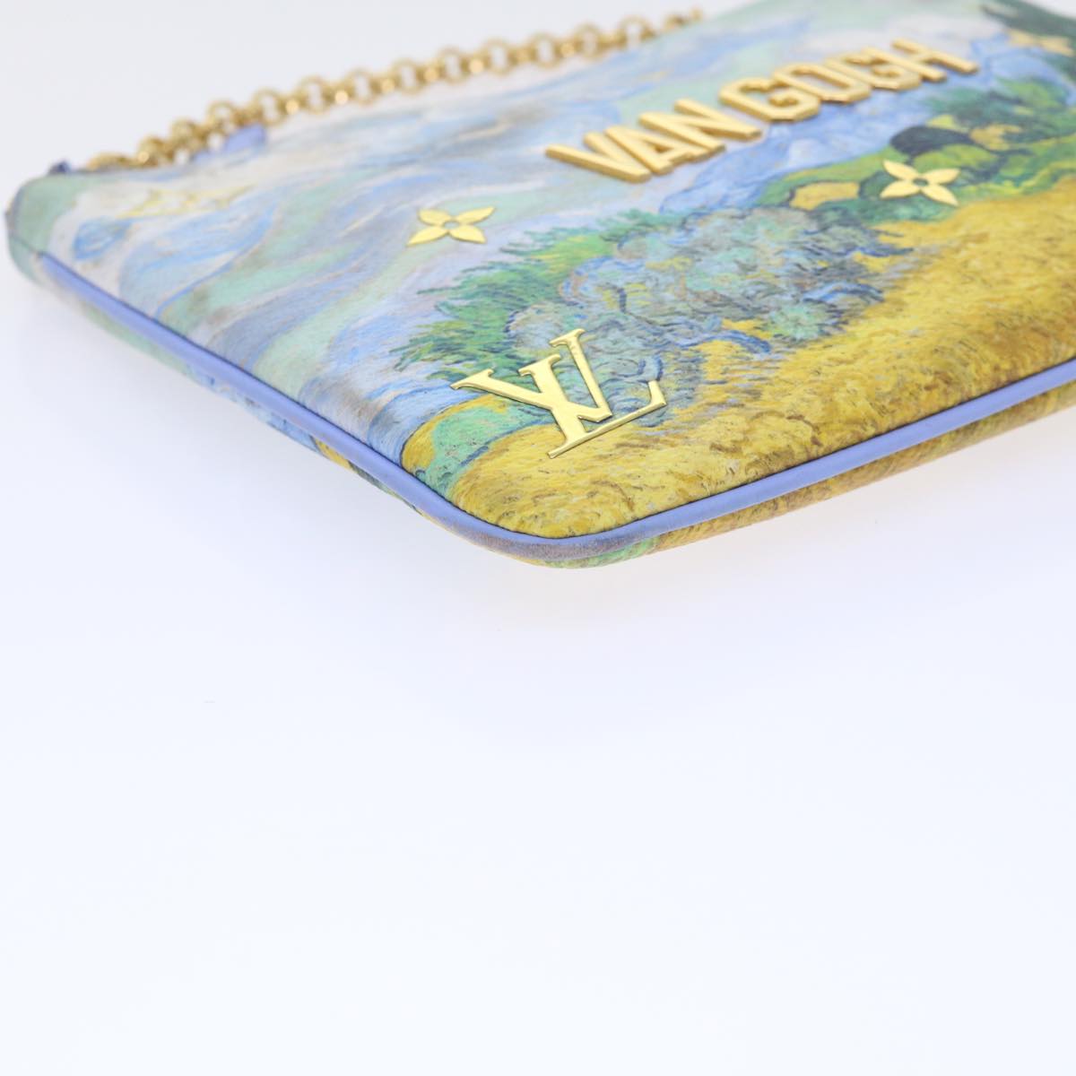 LOUIS VUITTON Masters Collection Pochette Pla Van Gogh Pouch M64620 Auth 52075A