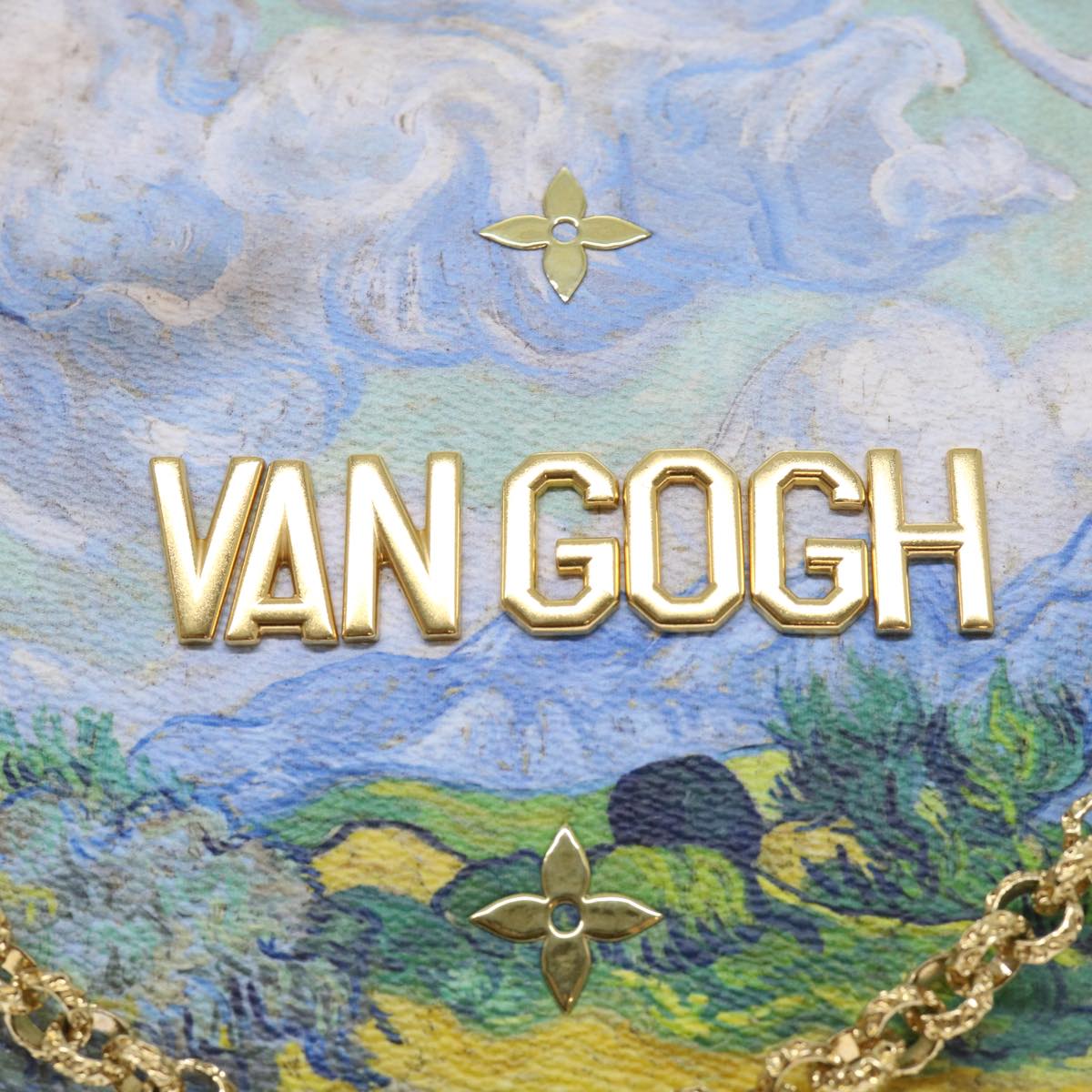 LOUIS VUITTON Masters Collection Pochette Pla Van Gogh Pouch M64620 Auth 52075A