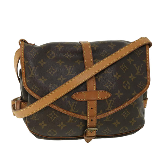 LOUIS VUITTON Monogram Saumur 30 Shoulder Bag M42256  52314