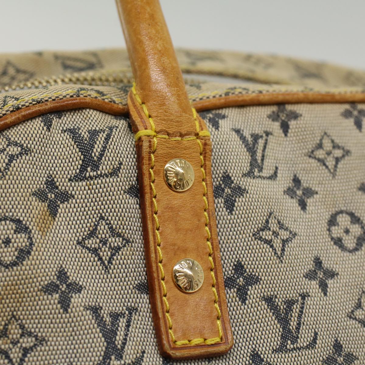 LOUIS VUITTON Monogram Mini Marie Hand Bag Blue M92003  52340