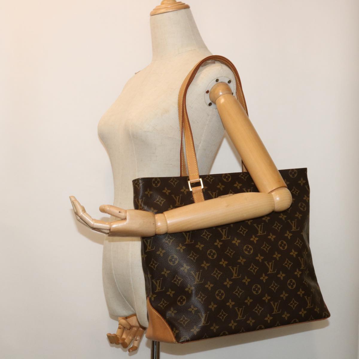 LOUIS VUITTON Monogram Cabas Piano Tote Bag M51148  52342