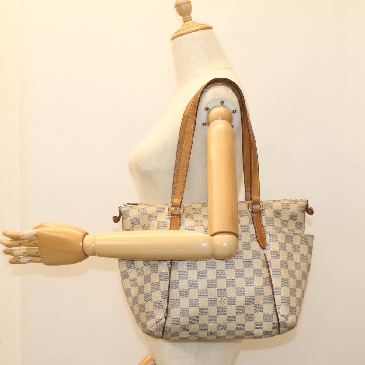 LOUIS VUITTON Damier Azur Totally PM Tote Bag N41280  52346