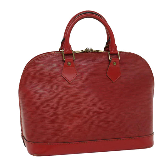 LOUIS VUITTON Epi Alma Hand Bag Castilian Red M52147  52357