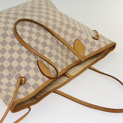 LOUIS VUITTON Damier Azur Neverfull MM Tote Bag N41605  52378