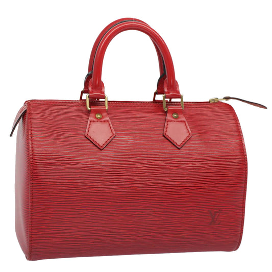 LOUIS VUITTON Epi Speedy 25 Hand Bag Castilian Red M43017  52400