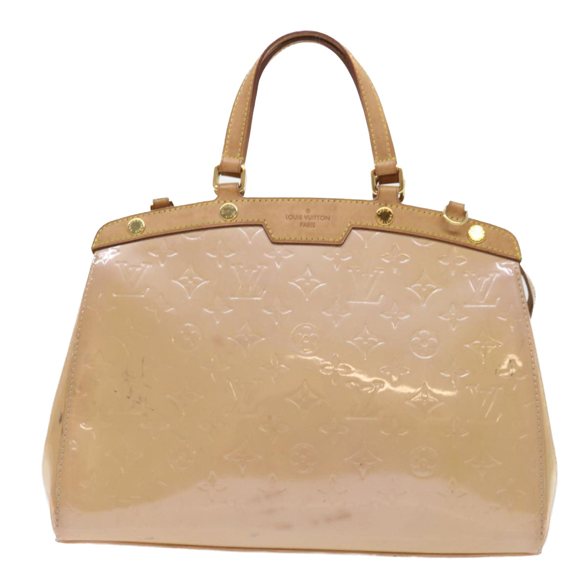 LOUIS VUITTON Monogram Vernis Blair MM Hand Bag Rose Florentin M91621 Auth 52404