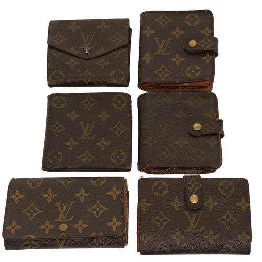 LOUIS VUITTON Monogram Wallet 6Set  52476