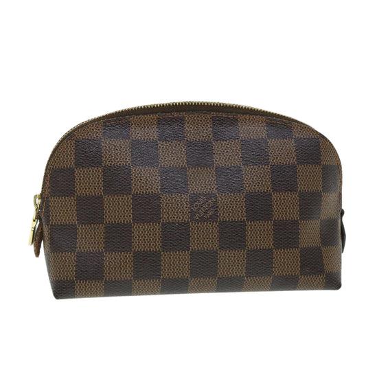 LOUIS VUITTON Damier Ebene Pochette Cosmetic PM Pouch N47516  52606