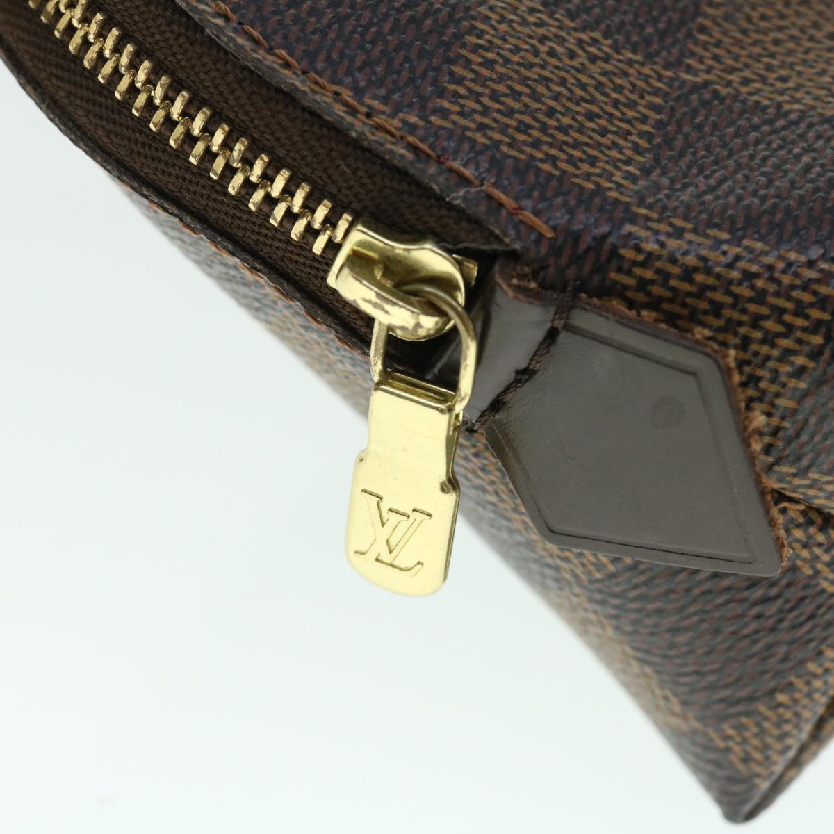 LOUIS VUITTON Damier Ebene Pochette Cosmetic PM Pouch N47516  52606