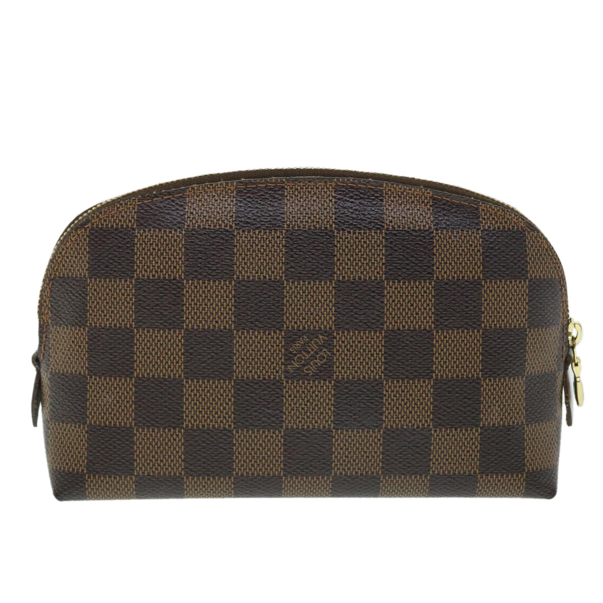 LOUIS VUITTON Damier Ebene Pochette Cosmetic PM Pouch N47516  52606