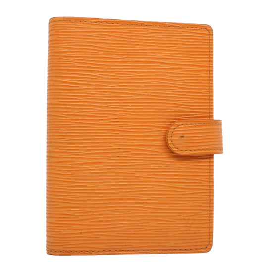 LOUIS VUITTON Epi Agenda PM Day Planner Cover Orange Mandarin R2005H Auth 52614