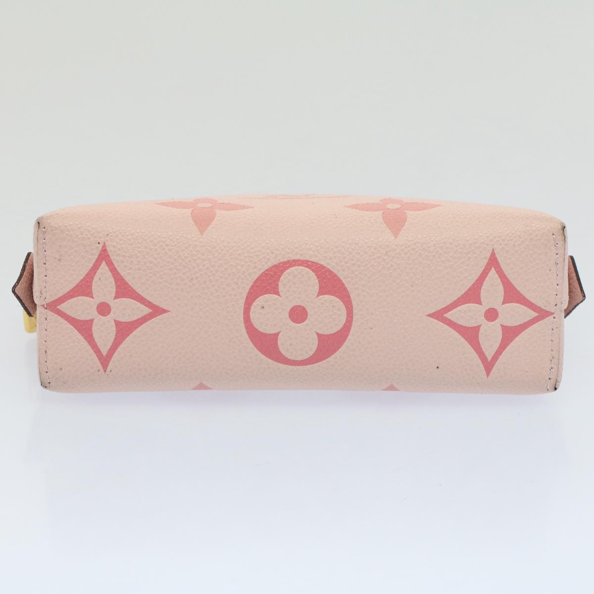 LOUIS VUITTON Monogram Empreinte Pochette Cosmetic Pouch Pink M80502 Auth 52622