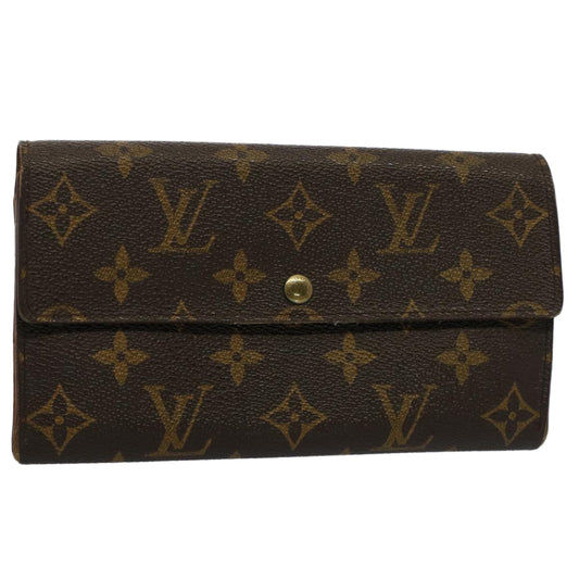 LOUIS VUITTON Monogram Pochette Porte Monnaie Credit Wallet M61725 Auth 52624