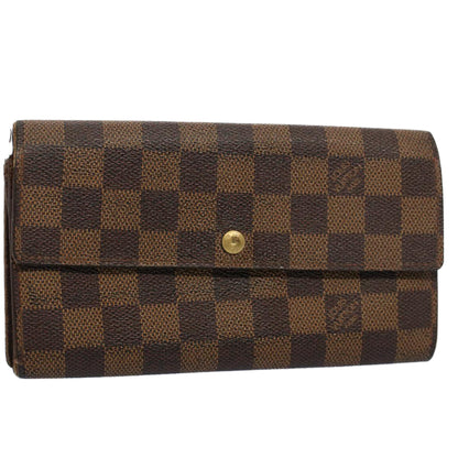 LOUIS VUITTON Damier Ebene Pochette Porte Monnaie Credit N61724  52625