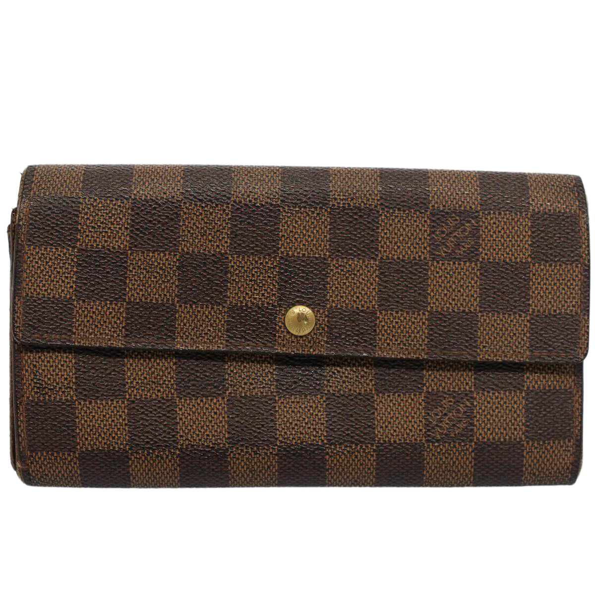 LOUIS VUITTON Damier Ebene Pochette Porte Monnaie Credit N61724  52625