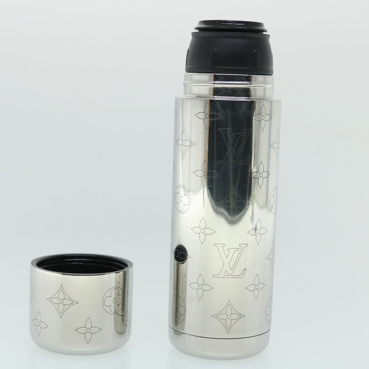 LOUIS VUITTON Monogram Flask Holder Water Bottle GI0518  52637A