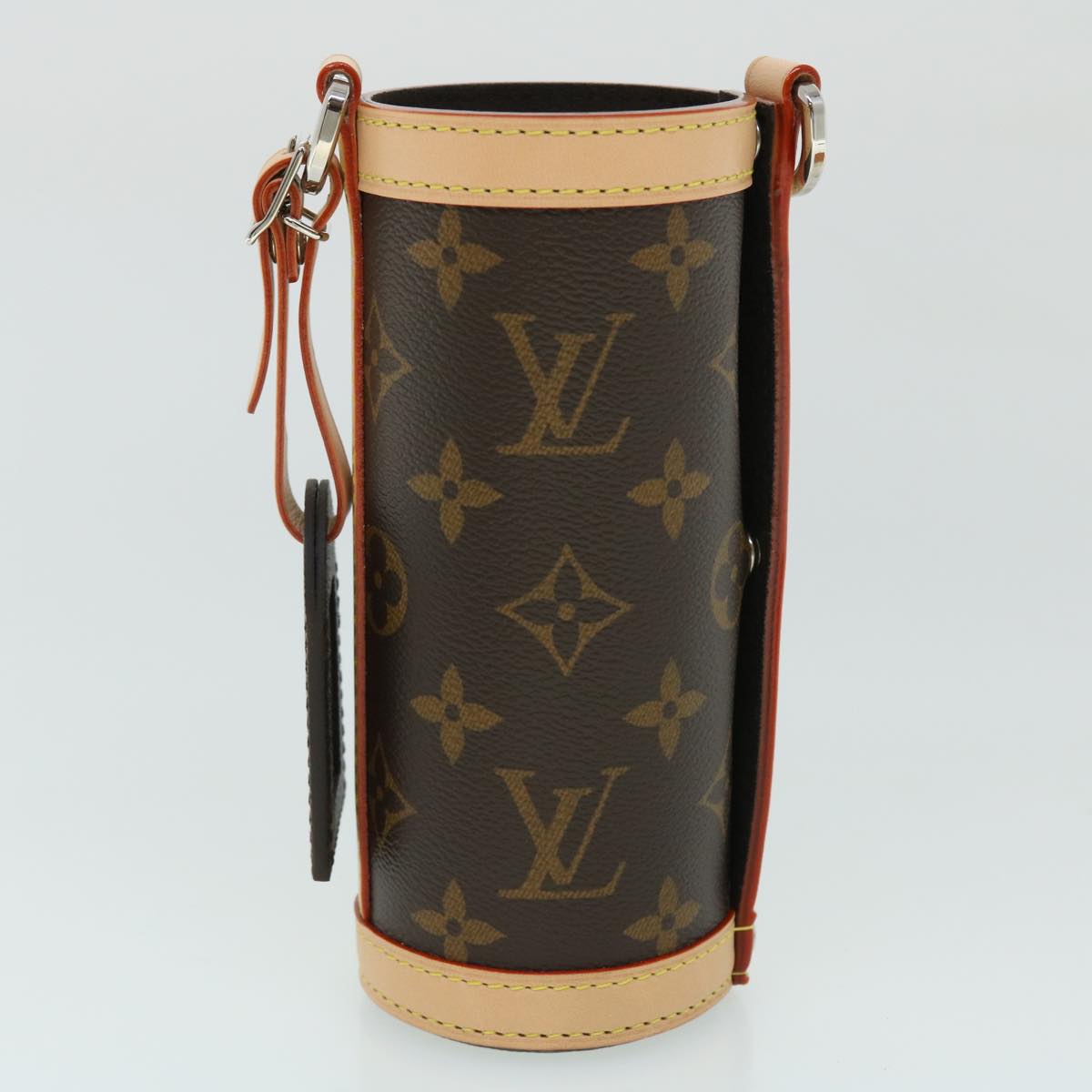 LOUIS VUITTON Monogram Flask Holder Water Bottle GI0518  52637A