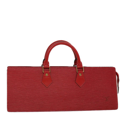 LOUIS VUITTON Epi Sac Triangle Hand Bag Red M52097  52698