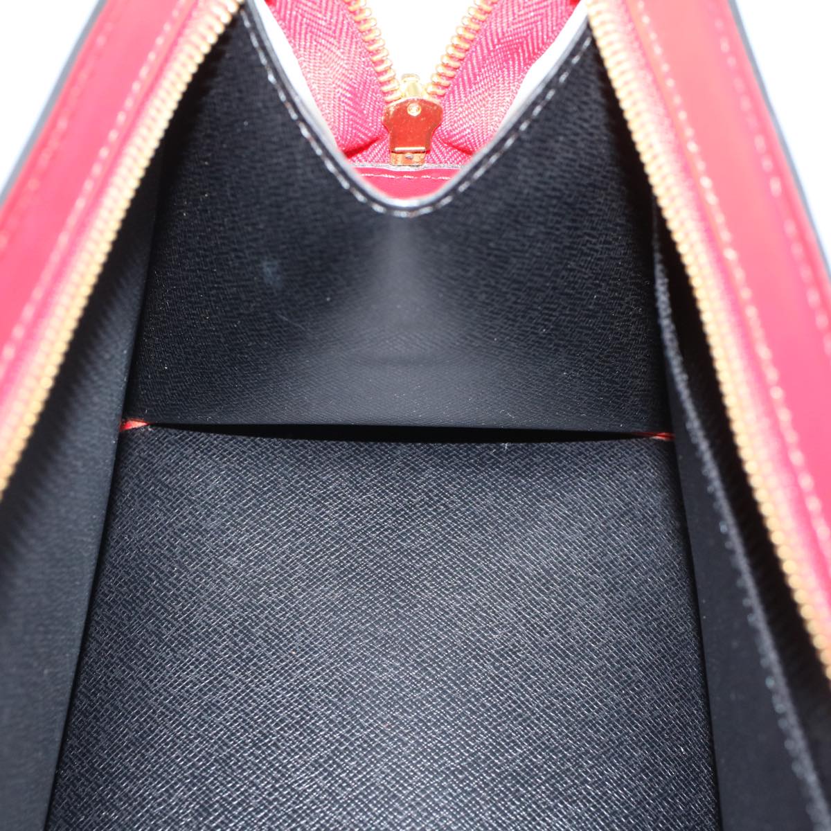 LOUIS VUITTON Epi Sac Triangle Hand Bag Red M52097  52698