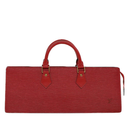 LOUIS VUITTON Epi Sac Triangle Hand Bag Red M52097  52698