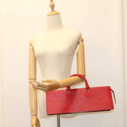 LOUIS VUITTON Epi Sac Triangle Hand Bag Red M52097  52698