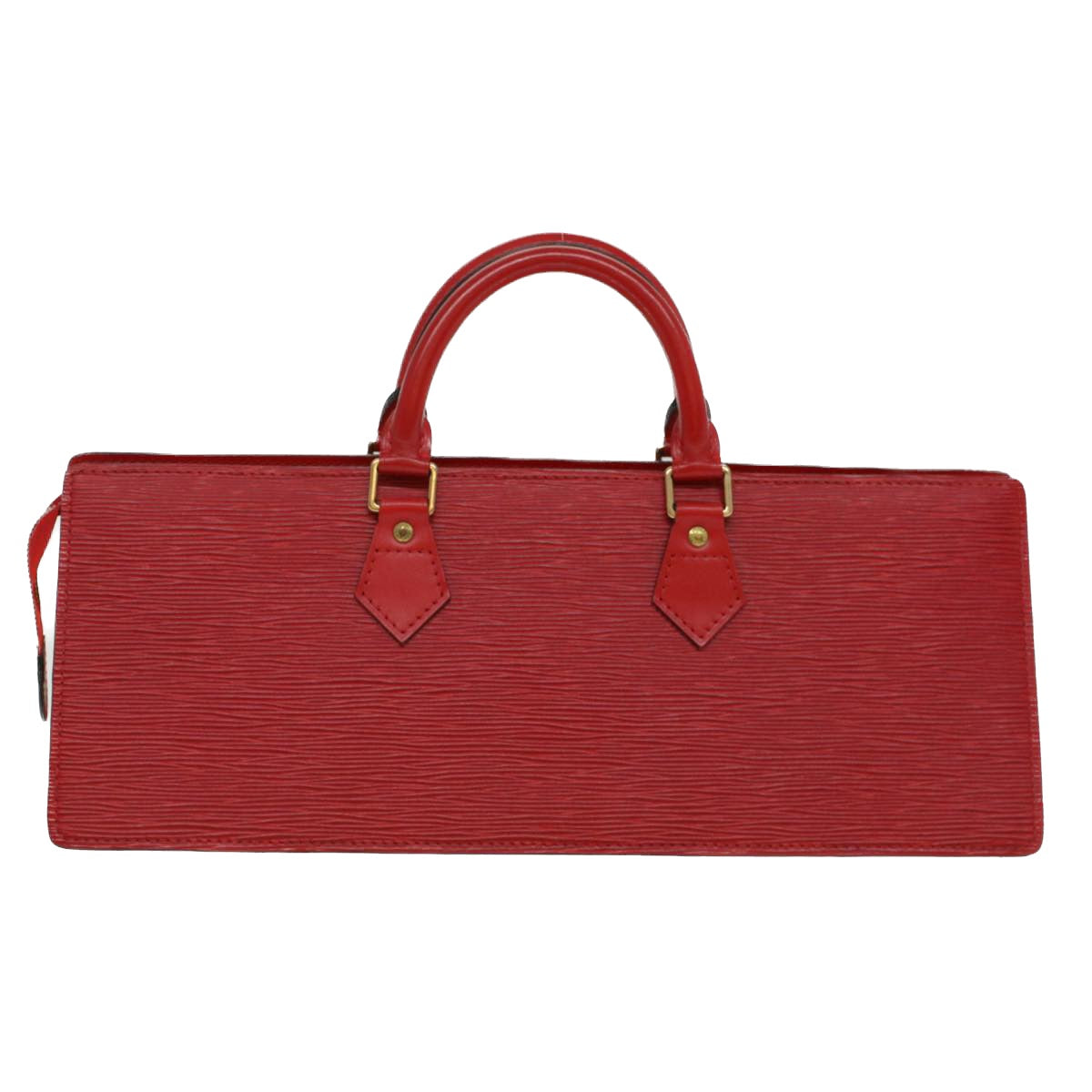 LOUIS VUITTON Epi Sac Triangle Hand Bag Red M52097  52698