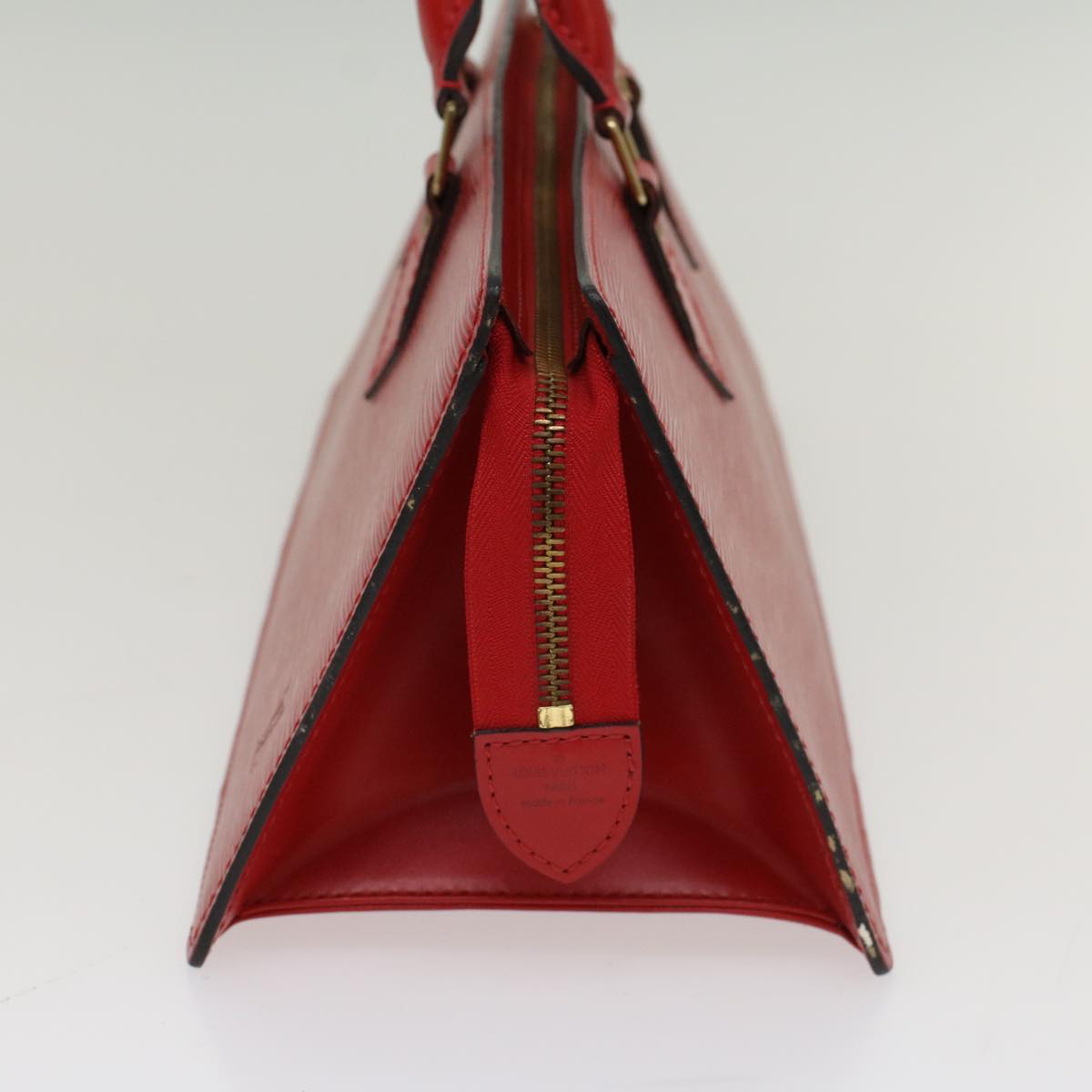 LOUIS VUITTON Epi Sac Triangle Hand Bag Red M52097  52698