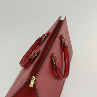 LOUIS VUITTON Epi Sac Triangle Hand Bag Red M52097  52698