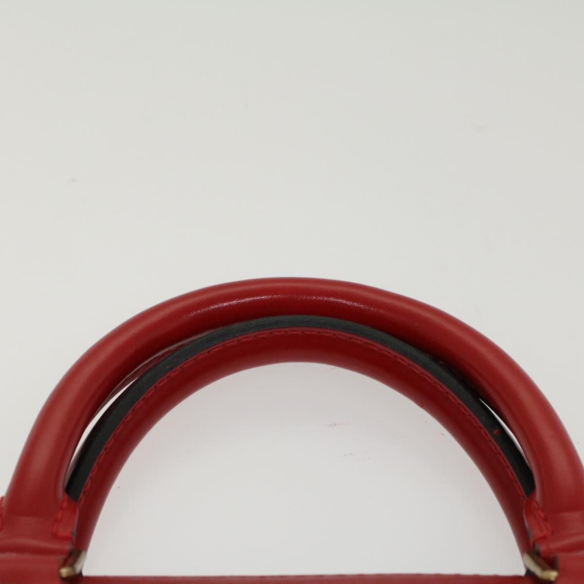 LOUIS VUITTON Epi Sac Triangle Hand Bag Red M52097  52698