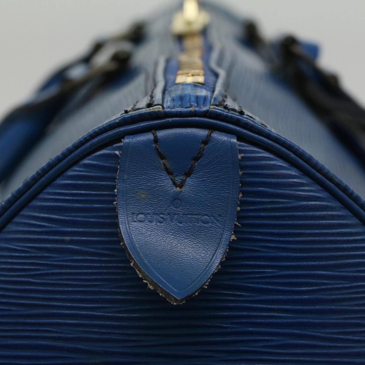 LOUIS VUITTON Epi Keepall 45 Boston Bag Blue M42975  52716