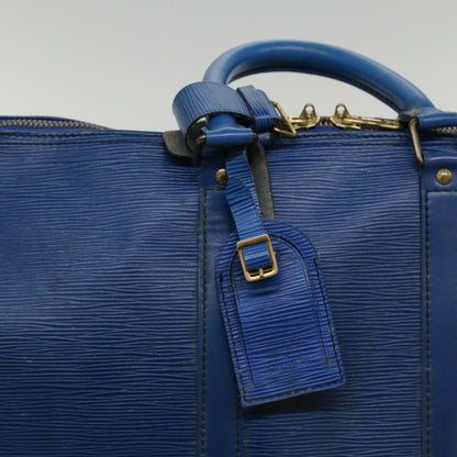 LOUIS VUITTON Epi Keepall 45 Boston Bag Blue M42975  52716