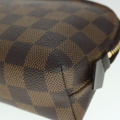 LOUIS VUITTON Damier Ebene Pochette Cosmetic PM Pouch N47516  52825