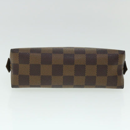 LOUIS VUITTON Damier Ebene Pochette Cosmetic PM Pouch N47516  52825