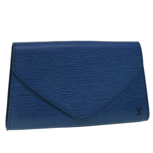 LOUIS VUITTON Epi Art Deco Clutch Bag Blue M52635  52833