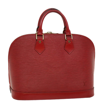 LOUIS VUITTON Epi Alma Hand Bag Castilian Red M52147  52842