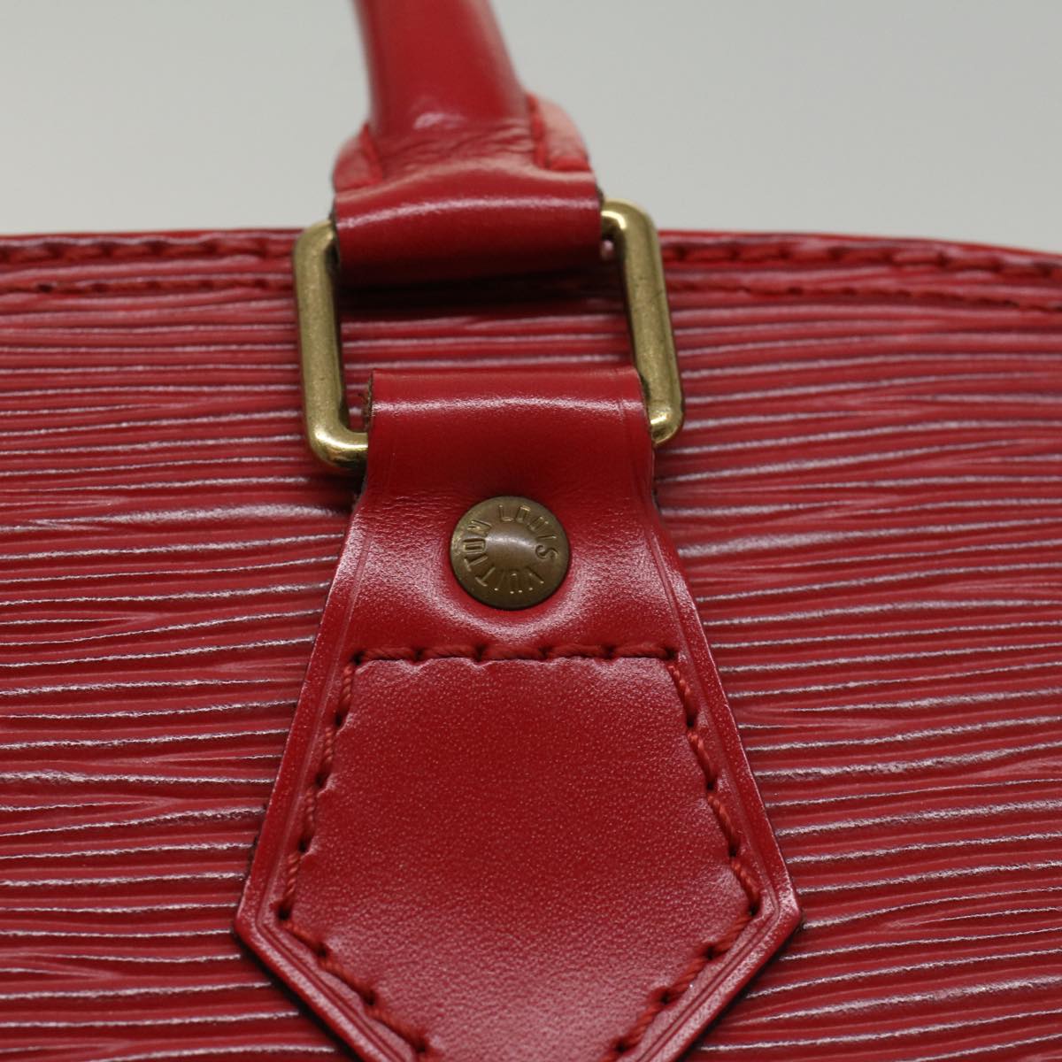 LOUIS VUITTON Epi Alma Hand Bag Castilian Red M52147  52842