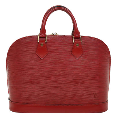 LOUIS VUITTON Epi Alma Hand Bag Castilian Red M52147  52842