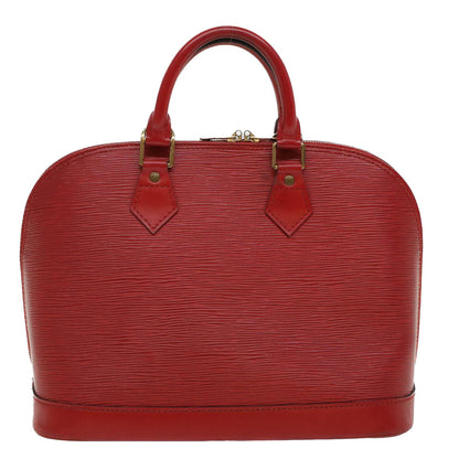 LOUIS VUITTON Epi Alma Hand Bag Castilian Red M52147  52842