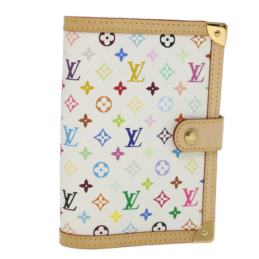 LOUIS VUITTON Multicolor Agenda PM Day Planner Cover White R21074  52873A