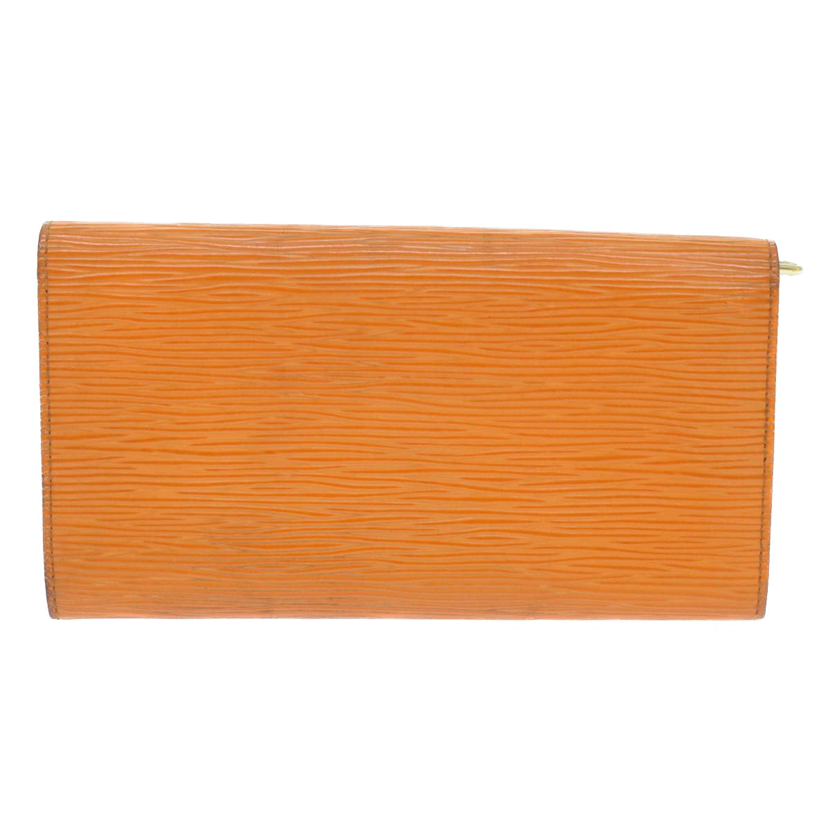 LOUIS VUITTON Epi Porte Monnaie Credit Wallet Orange Mandarin M6359H Auth 52891