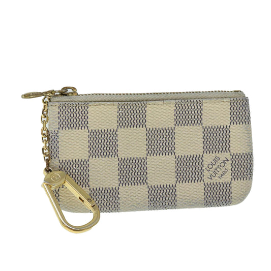 LOUIS VUITTON Damier Azur Pochette Cles Coin Purse N62659  52902