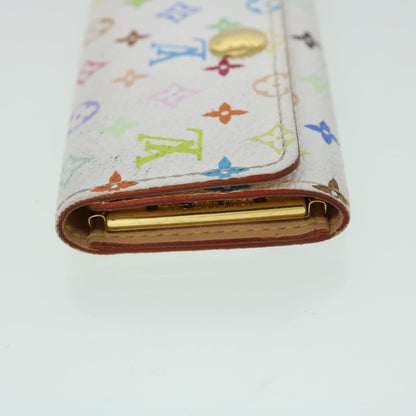 LOUIS VUITTON Monogram Multicolor Multi Cles 4 Key Case White M60043 Auth 52905