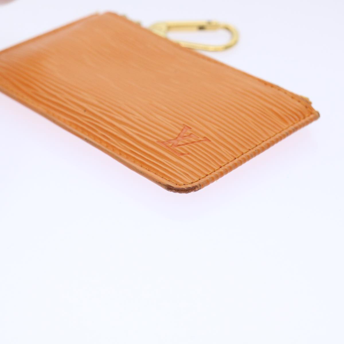 LOUIS VUITTON Epi Pochette Cles Coin Purse Orange Mandarin M6380H  52915